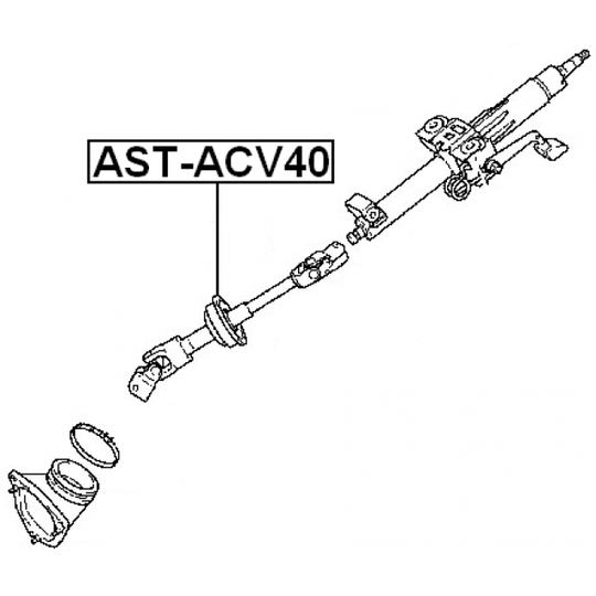 AST-ACV40 - Steering Shaft 