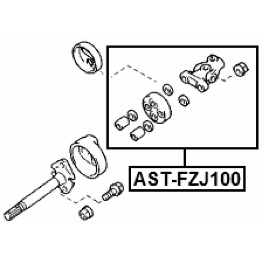 AST-FZJ100 - Steering Shaft 