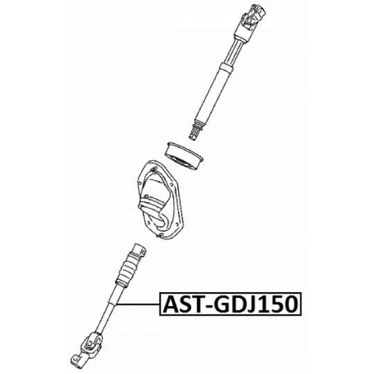 AST-GDJ150 - Steering Shaft 