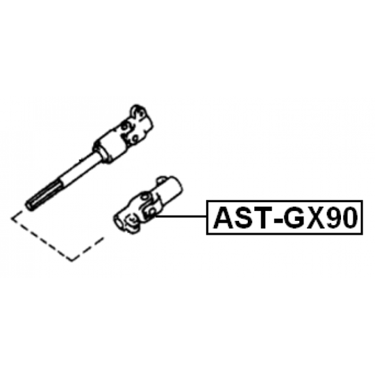 AST-GX90 - Styrningsaxel 