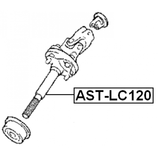 AST-LC120 - Steering Shaft 