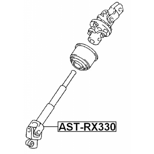 AST-RX330 - Steering Shaft 