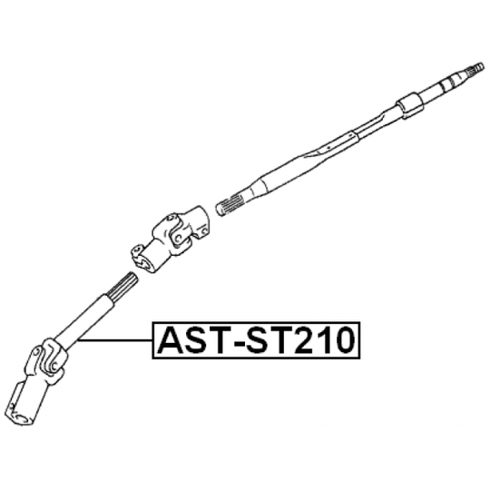 AST-ST210 - Steering Shaft 