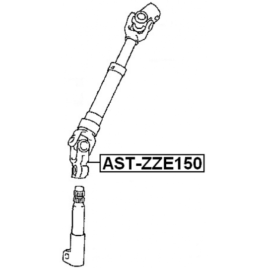 AST-ZZE150 - Steering Shaft 