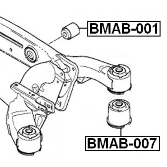 BMAB-001 - Mounting, axle beam 