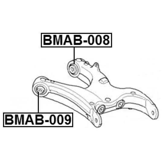 BMAB-008 - Control Arm-/Trailing Arm Bush 