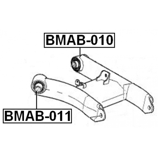 BMAB-010 - Control Arm-/Trailing Arm Bush 