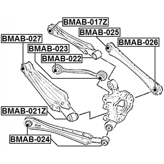 BMAB-021Z - Bush, control arm mounting 