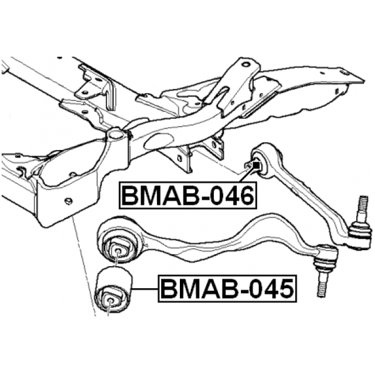 BMAB-045 - Control Arm-/Trailing Arm Bush 