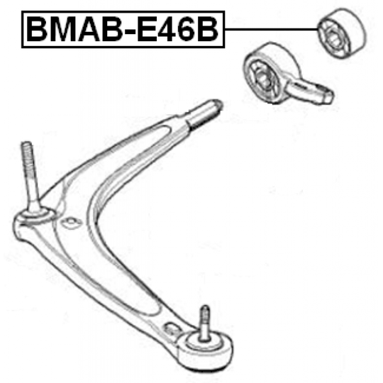 BMAB-E46B - Control Arm-/Trailing Arm Bush 