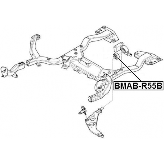BMAB-R55B - Control Arm-/Trailing Arm Bush 