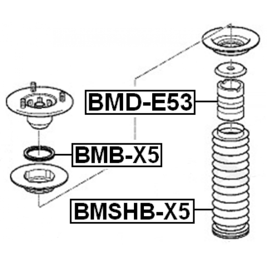 BMD-E53 - Vaimennuskumi, jousitus 