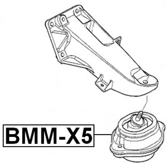 BMM-X5 - Moottorin tuki 