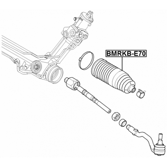 BMRKB-E70 - Bellow, steering 