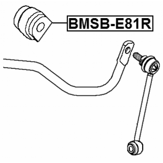 BMSB-E81R - Bussning, krängningshämmare 