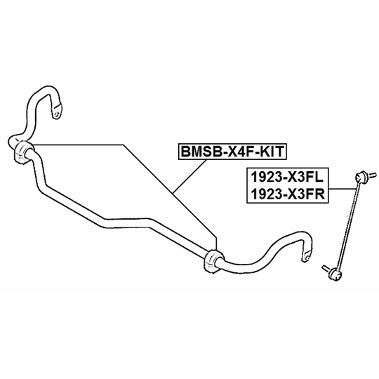 BMSB-X4F-KIT - Kinnitus, stabilisaator 