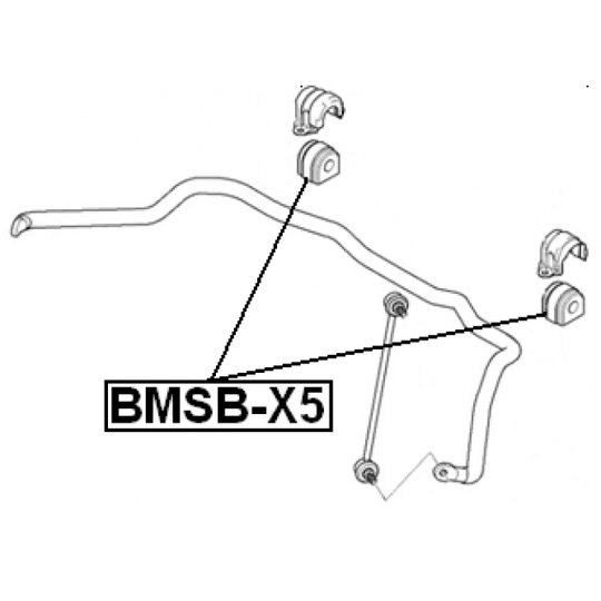 BMSB-X5 - Bussning, krängningshämmare 