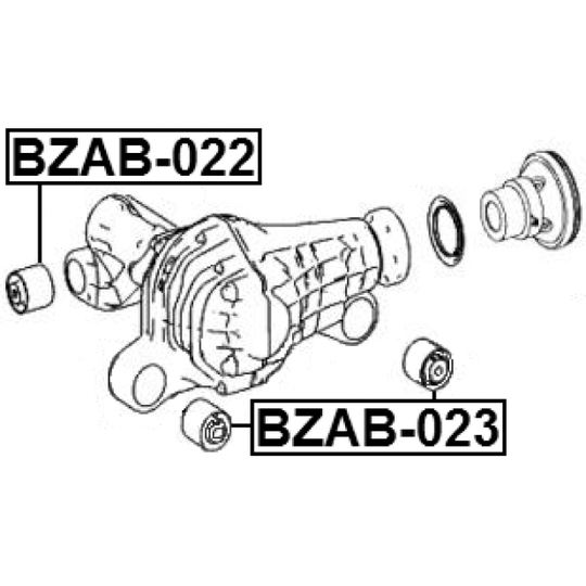 BZAB-023 - Mounting, differential 