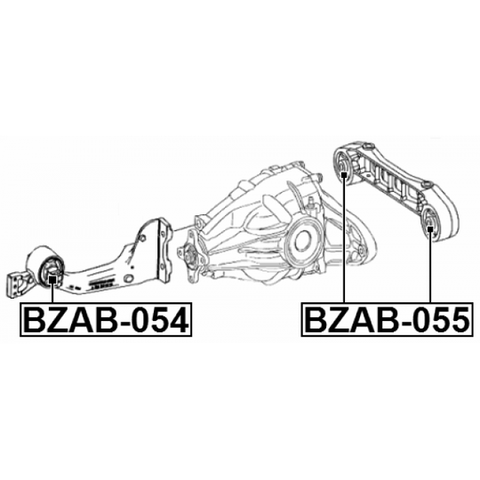 BZAB-054 - Mounting, differential 