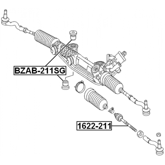 BZAB-211SG - Mounting, steering gear 