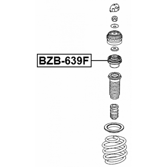 BZB-639F - Rullalaakeri, jousijalkalaakeri 