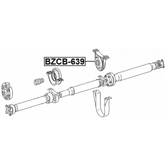 BZCB-639 - Bearing, propshaft centre bearing 