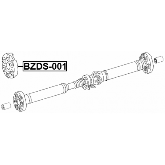 BZDS-001 - Vibration Damper, propshaft 