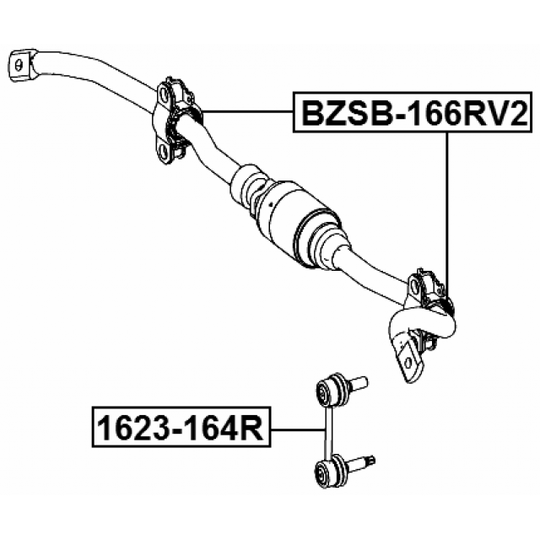 BZSB-166RV2 - Stabiliser Mounting 