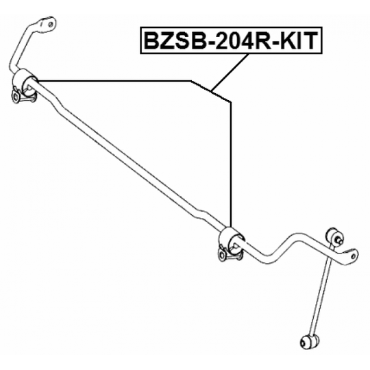 BZSB-204R-KIT - Kinnitus, stabilisaator 