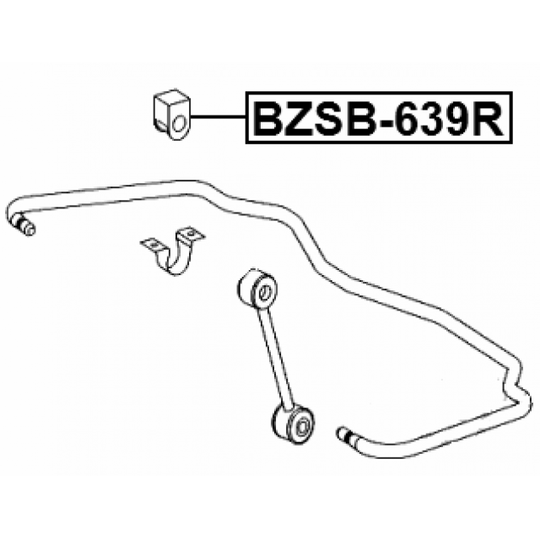 BZSB-639R - Kinnitus, stabilisaator 