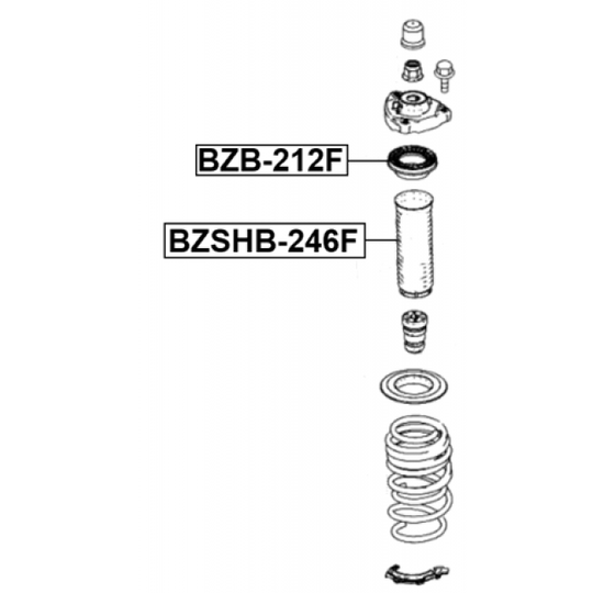 BZSHB-246F - Protective Cap/Bellow, shock absorber 