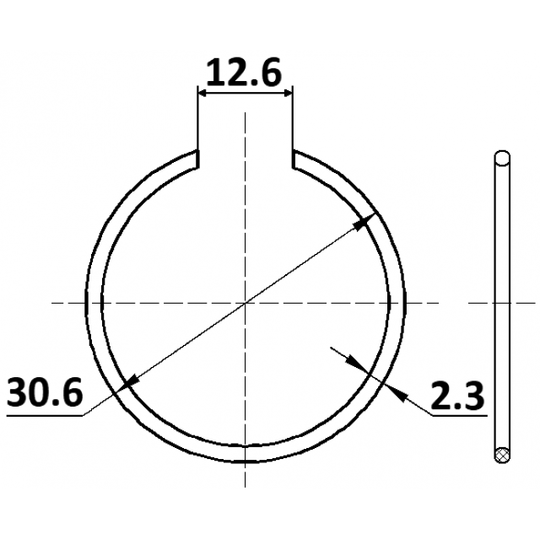 CC-1-30X2 - Mounting Set, drive shaft bellow 