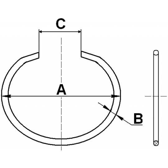 CC-5-28X2 - Mounting Set, drive shaft bellow 