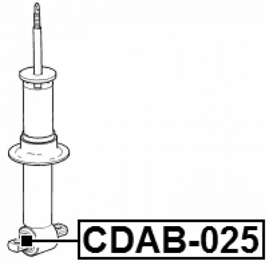 CDAB-025 - Stötdämparbussning 