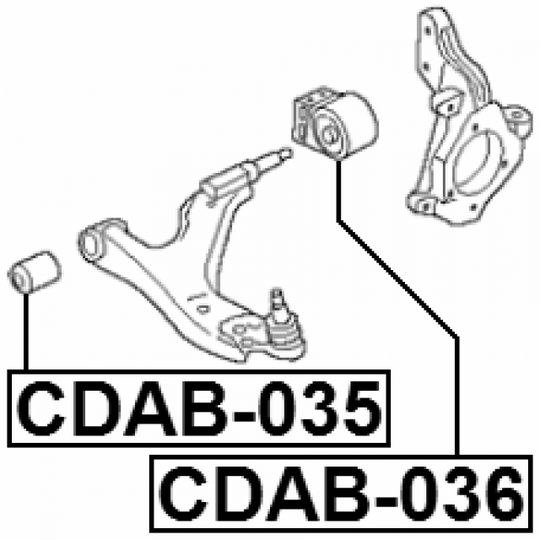 CDAB-035 - Länkarmsbussning 