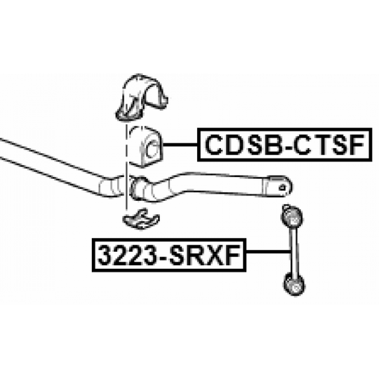 CDSB-CTSF - Bussning, krängningshämmare 