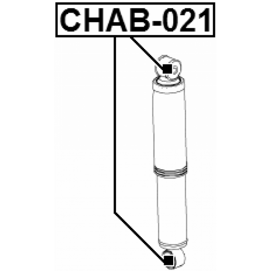 CHAB-021 - Bush, shock absorber 