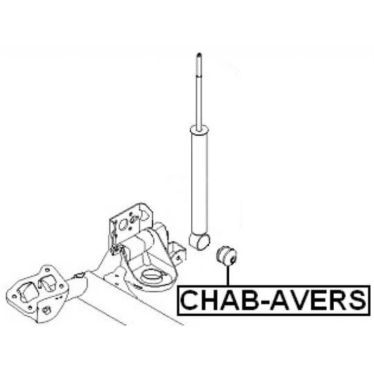 CHAB-AVERS - Bush, shock absorber 