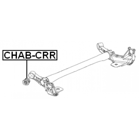 CHAB-CRR - Mounting, axle beam 