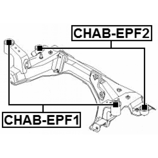 CHAB-EPF1 - Mounting, axle beam 