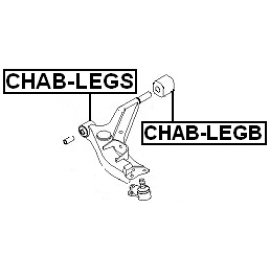 CHAB-LEGS - Länkarmsbussning 