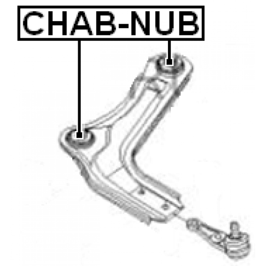 CHAB-NUB - Control Arm-/Trailing Arm Bush 