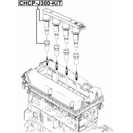 CHCP-J300-KIT - Pistoke, sytytyspuola 