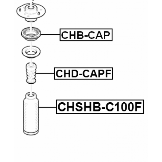 CHD-CAPF - Rubber Buffer, suspension 