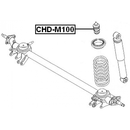 CHD-M100 - Rubber Buffer, suspension 