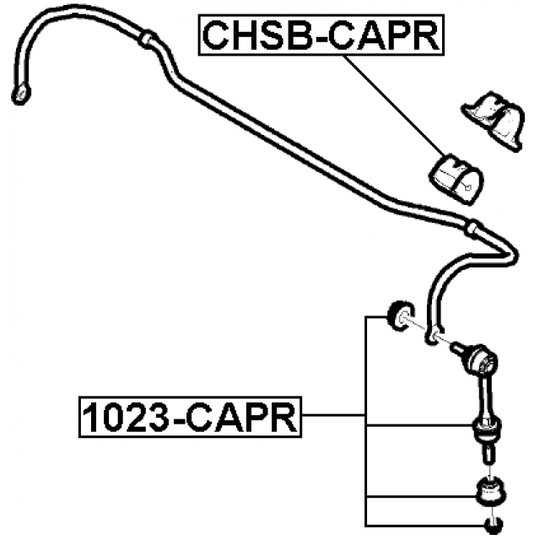 CHSB-CAPR - Bearing Bush, stabiliser 