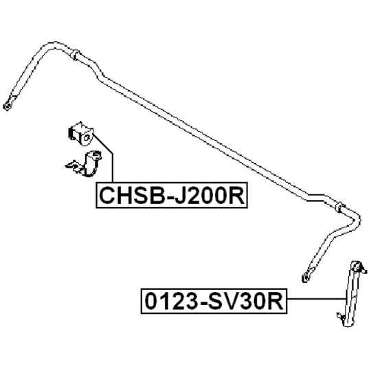 CHSB-J200R - Kinnitus, stabilisaator 