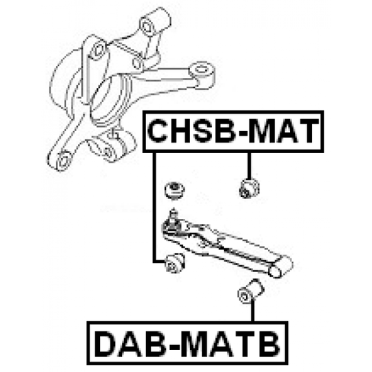 CHSB-MAT - Control Arm-/Trailing Arm Bush 