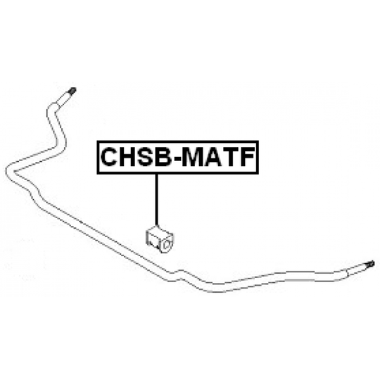 CHSB-MATF - Bearing Bush, stabiliser 