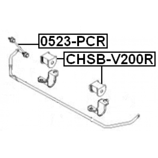 CHSB-V200R - Bearing Bush, stabiliser 